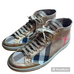 Burberry high top sneakers 39.5